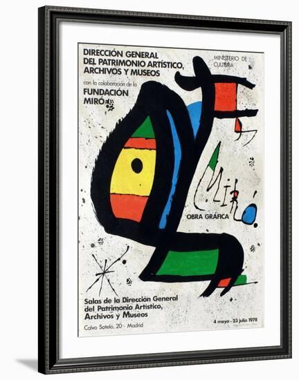 Expo 78 - Miro Obra Grafica Madrid-Joan Miro-Framed Collectable Print