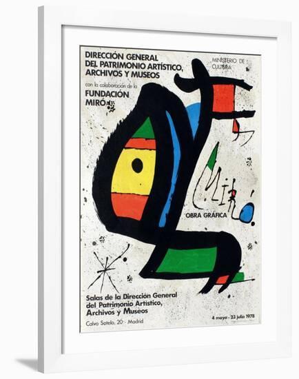 Expo 78 - Miro Obra Grafica Madrid-Joan Miro-Framed Collectable Print