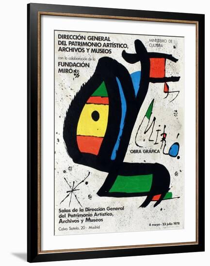 Expo 78 - Miro Obra Grafica Madrid-Joan Miro-Framed Collectable Print