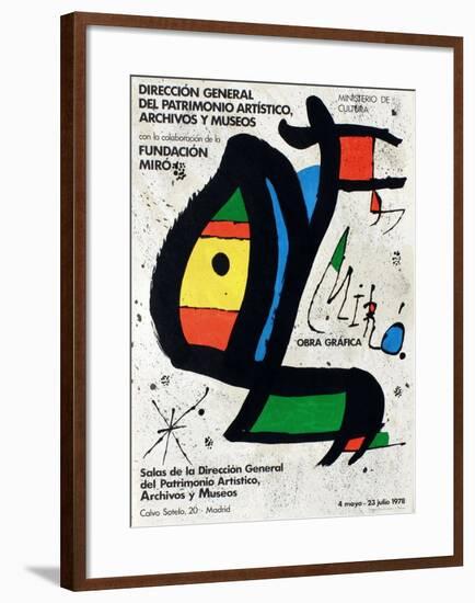 Expo 78 - Miro Obra Grafica Madrid-Joan Miro-Framed Collectable Print