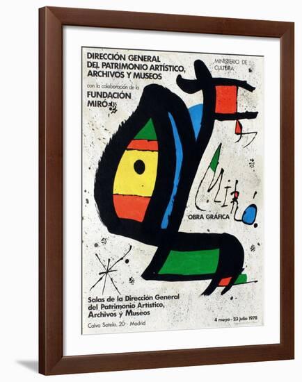 Expo 78 - Miro Obra Grafica Madrid-Joan Miro-Framed Collectable Print