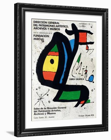 Expo 78 - Miro Obra Grafica Madrid-Joan Miro-Framed Collectable Print