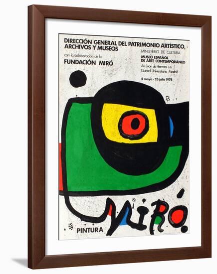 Expo 78 - Miro Pintura Madrid-Joan Miro-Framed Collectable Print