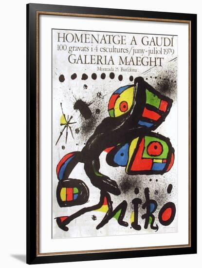 Expo 79 - Homenatge A Gaudi-Joan Miro-Framed Collectable Print