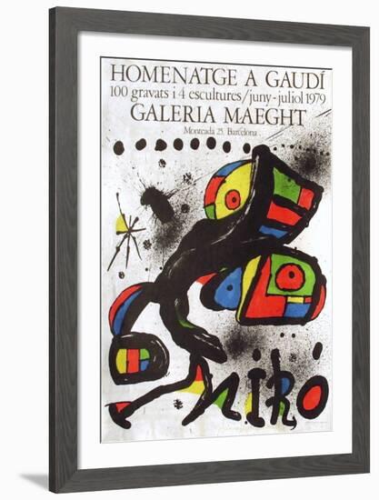 Expo 79 - Homenatge A Gaudi-Joan Miro-Framed Collectable Print