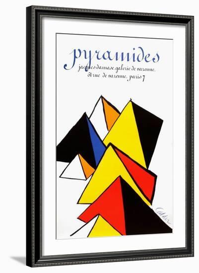 Expo 80 - Galerie Jacques Damase Pyramides-Alexander Calder-Framed Collectable Print