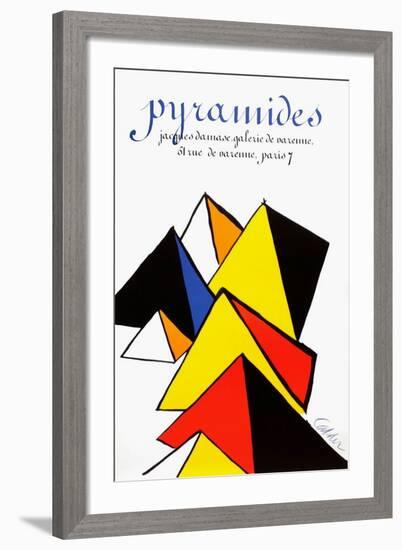 Expo 80 - Galerie Jacques Damase Pyramides-Alexander Calder-Framed Collectable Print