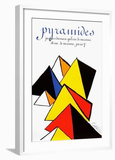 Expo 80 - Galerie Jacques Damase Pyramides-Alexander Calder-Framed Collectable Print