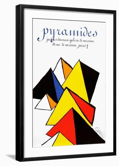 Expo 80 - Galerie Jacques Damase Pyramides-Alexander Calder-Framed Collectable Print