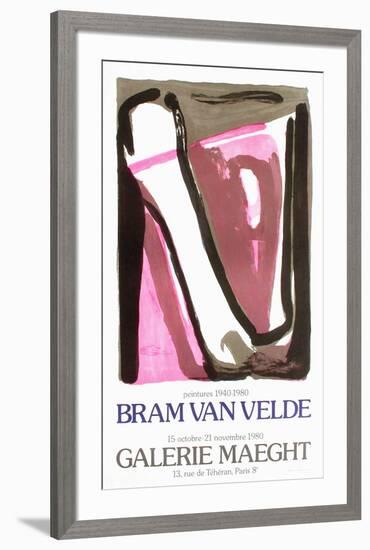 Expo 80 - Galerie Maeght-Bram van Velde-Framed Collectable Print