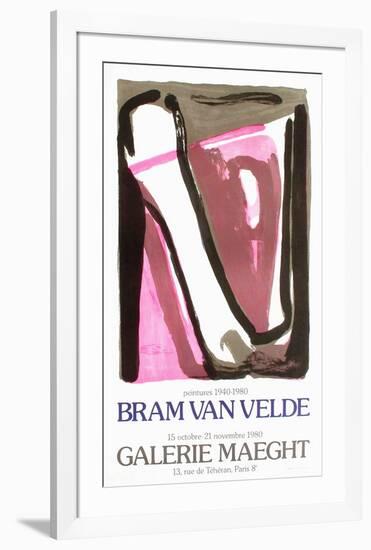 Expo 80 - Galerie Maeght-Bram van Velde-Framed Collectable Print
