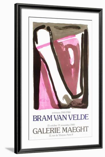 Expo 80 - Galerie Maeght-Bram van Velde-Framed Collectable Print