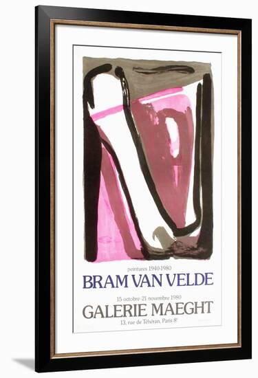 Expo 80 - Galerie Maeght-Bram van Velde-Framed Collectable Print