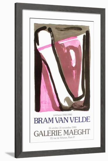 Expo 80 - Galerie Maeght-Bram van Velde-Framed Collectable Print