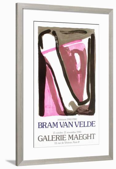 Expo 80 - Galerie Maeght-Bram van Velde-Framed Collectable Print