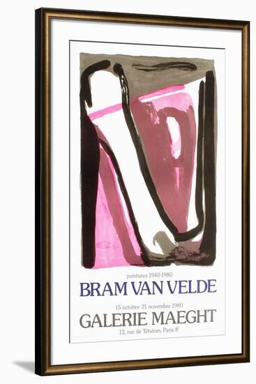 Expo 80 - Galerie Maeght-Bram van Velde-Framed Collectable Print