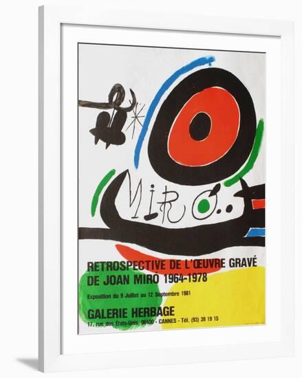 Expo 81 - Galerie Herbage-Joan Miro-Framed Premium Edition