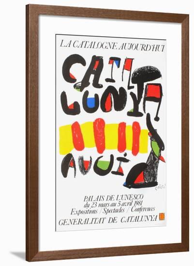 Expo 81 - La Catalogne aujourd'hui-Joan Miro-Framed Premium Edition