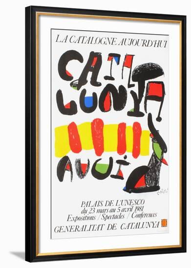 Expo 81 - La Catalogne aujourd'hui-Joan Miro-Framed Premium Edition