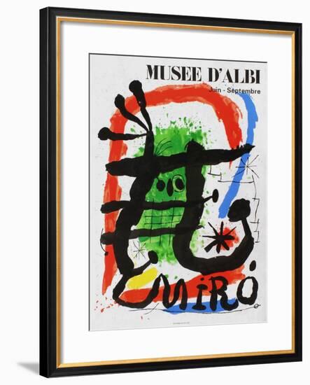 Expo 81 - Musée d'Albi-Joan Miro-Framed Collectable Print