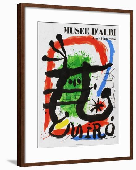 Expo 81 - Musée d'Albi-Joan Miro-Framed Collectable Print