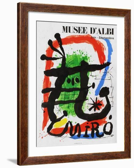 Expo 81 - Musée d'Albi-Joan Miro-Framed Collectable Print