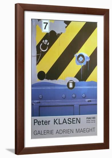 Expo 83 - FIAC Galerie Maeght-Peter Klasen-Framed Collectable Print