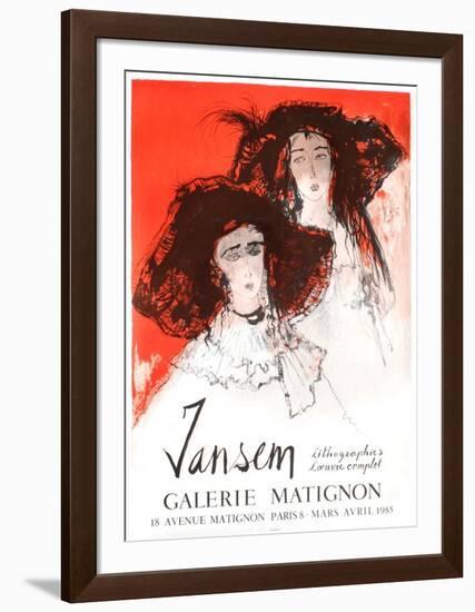 Expo 85 - Galerie Matignon-Jean Jansem-Framed Collectable Print