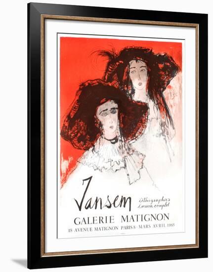 Expo 85 - Galerie Matignon-Jean Jansem-Framed Collectable Print