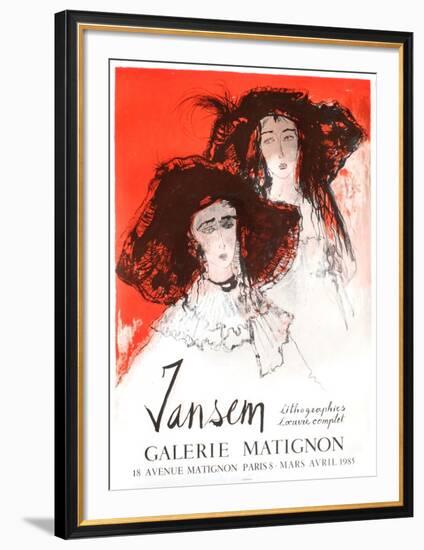 Expo 85 - Galerie Matignon-Jean Jansem-Framed Collectable Print