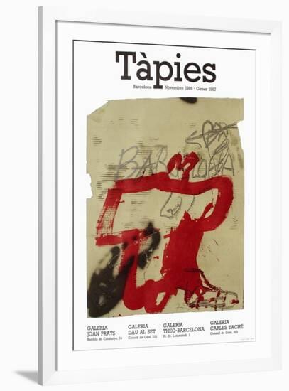 Expo 86 - Galeria Joan Prats-Antoni Tapies-Framed Premium Edition