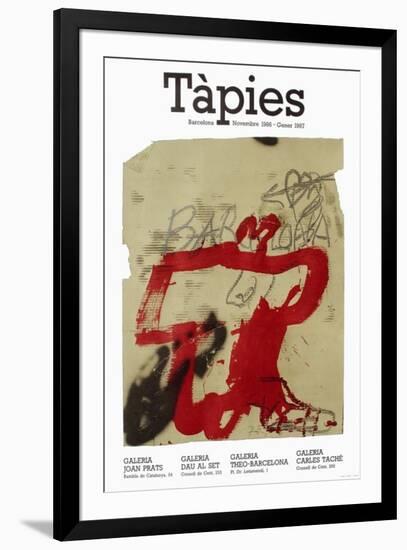 Expo 86 - Galeria Joan Prats-Antoni Tapies-Framed Premium Edition