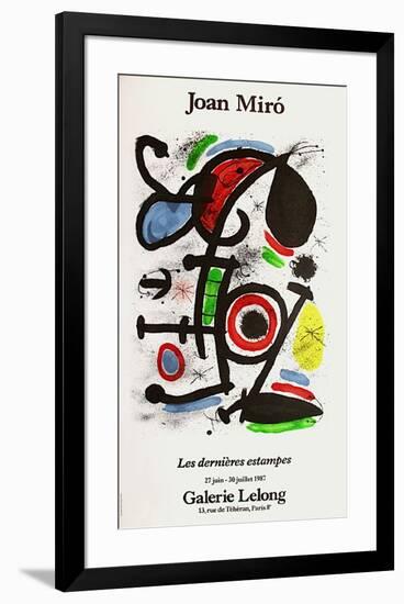 Expo 87 - Galerie Lelong-Joan Miro-Framed Premium Edition