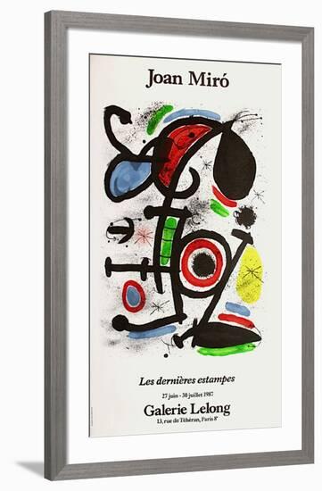 Expo 87 - Galerie Lelong-Joan Miro-Framed Premium Edition