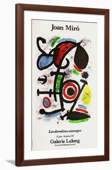 Expo 87 - Galerie Lelong-Joan Miro-Framed Premium Edition