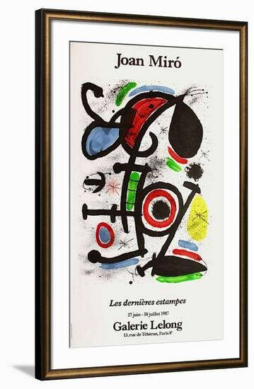 Expo 87 - Galerie Lelong-Joan Miro-Framed Premium Edition