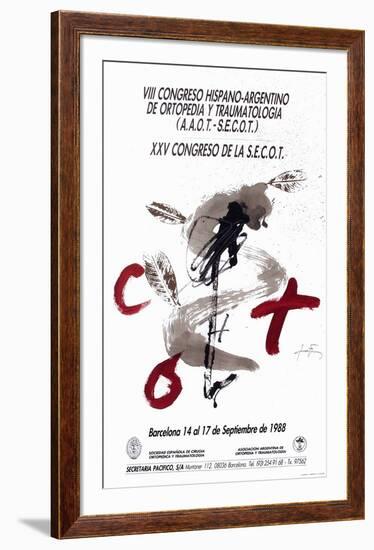 Expo 88 - Congresso de Ortopedia-Antoni Tapies-Framed Collectable Print