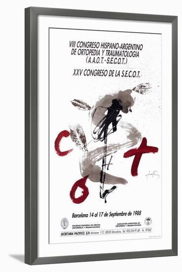Expo 88 - Congresso de Ortopedia-Antoni Tapies-Framed Collectable Print
