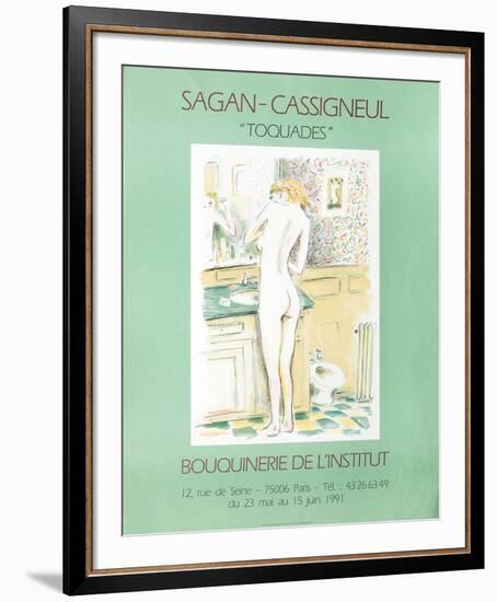 Expo 91 - Bouquinerie de l'Institut-Jean Pierre Cassigneul-Framed Collectable Print