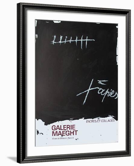 Expo Encres et collages-Antoni Tapies-Framed Collectable Print