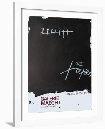 Expo Encres et collages-Antoni Tapies-Framed Collectable Print