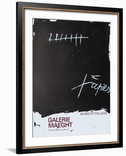 Expo Encres et collages-Antoni Tapies-Framed Collectable Print