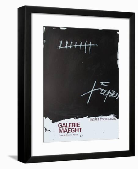 Expo Encres et collages-Antoni Tapies-Framed Collectable Print