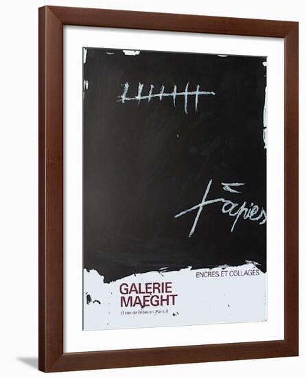 Expo Encres et collages-Antoni Tapies-Framed Collectable Print