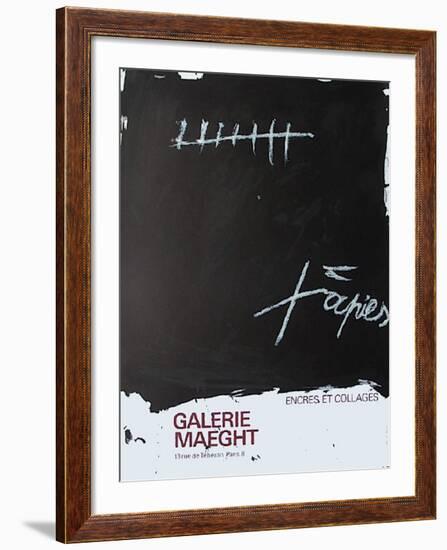 Expo Encres et collages-Antoni Tapies-Framed Collectable Print