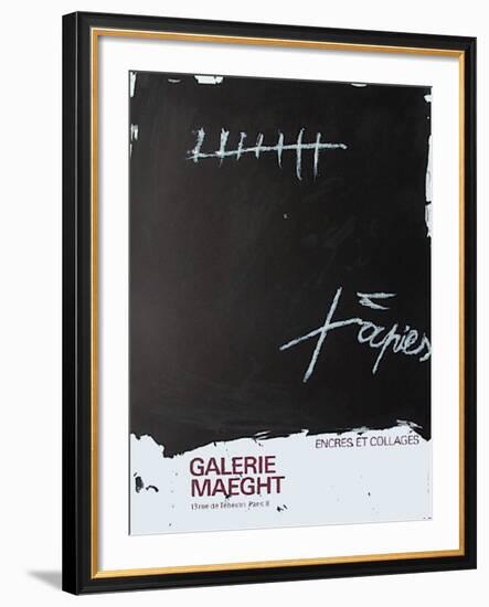 Expo Encres et collages-Antoni Tapies-Framed Collectable Print