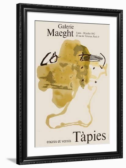 Expo Encres et vernis-Antoni Tapies-Framed Collectable Print