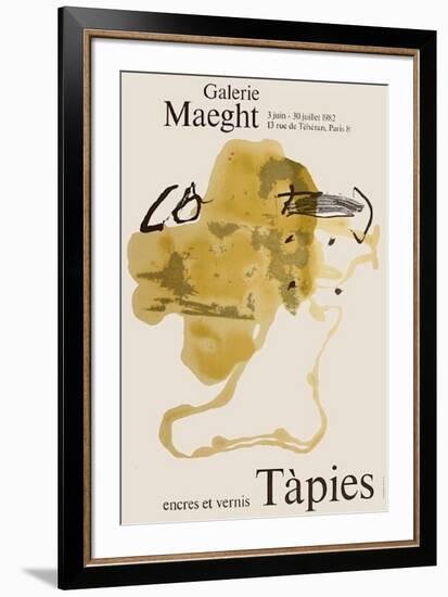 Expo Encres et vernis-Antoni Tapies-Framed Collectable Print