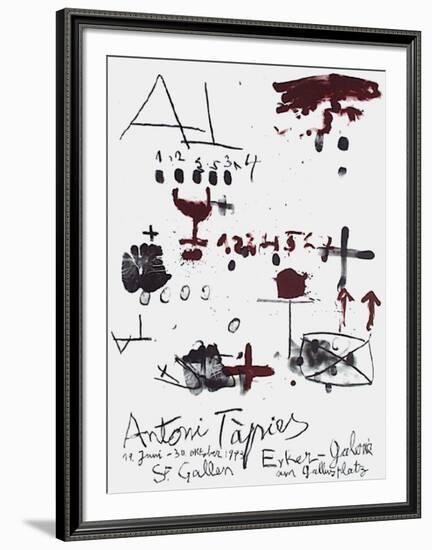 Expo Erker Galerie-Antoni Tapies-Framed Premium Edition