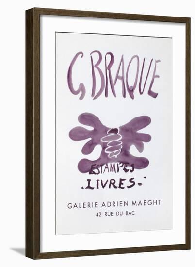 Expo Estampes Livres-Georges Braque-Framed Collectable Print